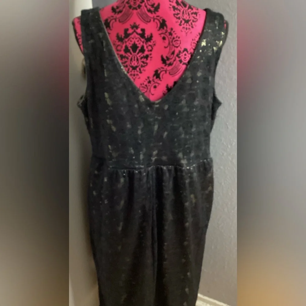 NWOT Torrid Black and Gold Lace Dress 16 - Picture 8 of 11